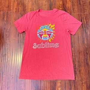 Sublime Sun T-Shirt Red/Orange Color Preowned Size Medium Men’s Read Info Below!